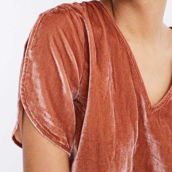 Madewell Pink Ruffled Short Sleeve Blouse size XXS - Picture 3 of 9